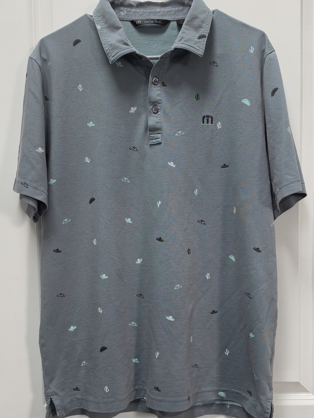 Travis Mathew Slate Gray Golf Polo